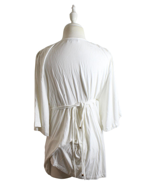 A White Long Sleeve Dresses from Mayarya in size M for maternity. (Back View)