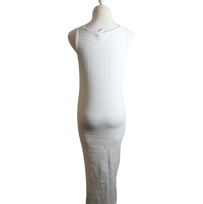 A White Sleeveless Dresses from Mama Licious in size M for maternity. (Back View)