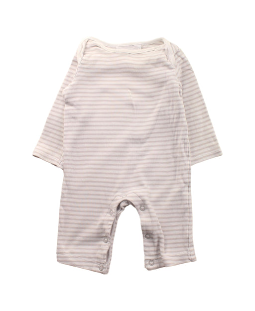 A Beige Long Sleeve Jumpsuits from The Little White Company in size Newborn for boy. (Front View)