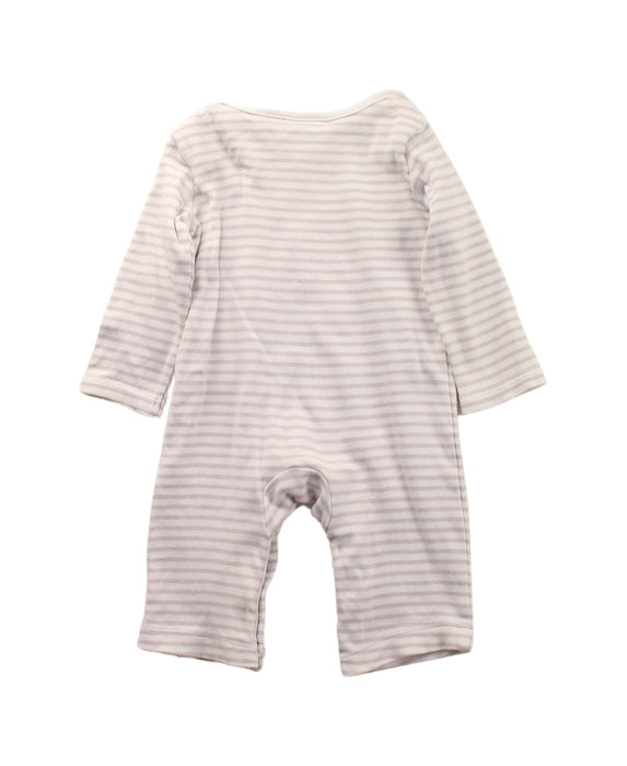 A Beige Long Sleeve Jumpsuits from The Little White Company in size Newborn for boy. (Back View)