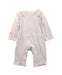 A Beige Long Sleeve Jumpsuits from The Little White Company in size Newborn for boy. (Back View)