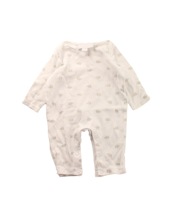 A White Long Sleeve Jumpsuits from The Little White Company in size Newborn for neutral. (Front View)