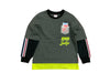 A Green Long Sleeve Tops from Marvel in size 12Y for boy. (Front View)