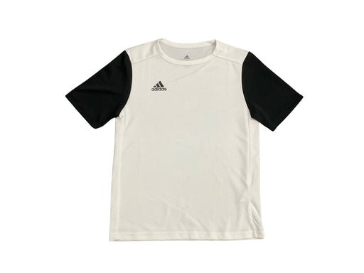 A White Active Tops from Adidas in size 11Y for boy. (Front View)