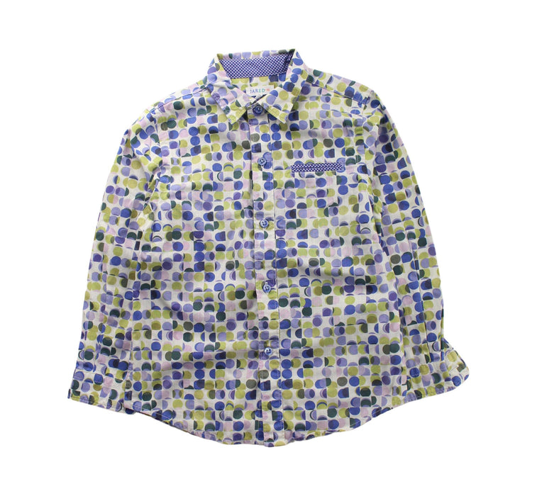 A White Long Sleeve Shirts from Jared.M in size 4T for boy. (Front View)