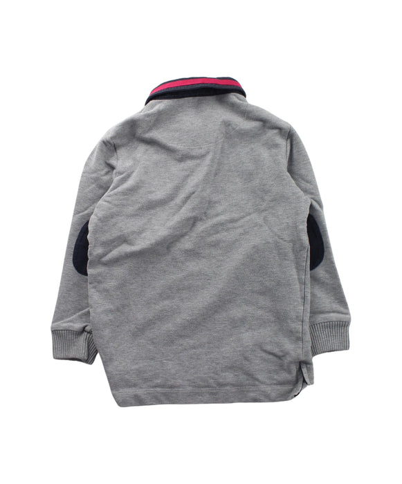 A Grey Long Sleeve Polos from Nicholas & Bears in size 4T for boy. (Back View)