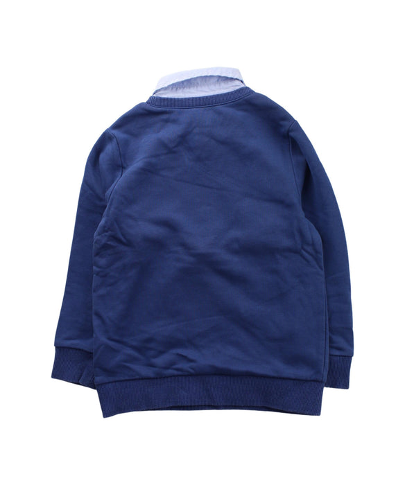 A Blue Crewneck Sweatshirts from Chickeeduck in size 4T for boy. (Back View)