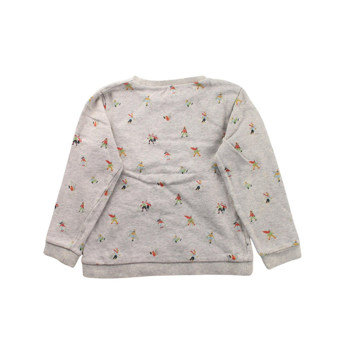 A Grey Crewneck Sweatshirts from Arsène et les pipelettes in size 6T for girl. (Back View)