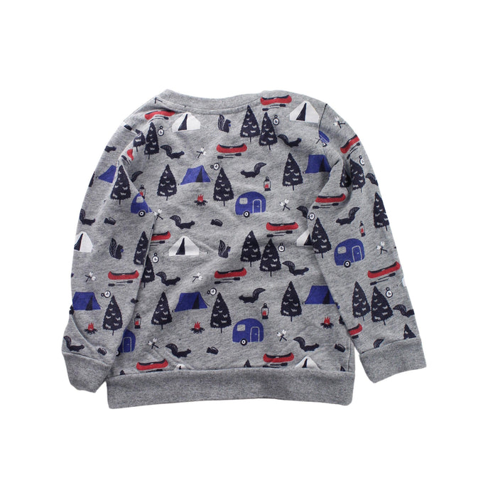 A Grey Crewneck Sweatshirts from Seed in size 5T for boy. (Back View)