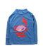 A Blue Rash Guards from Seed in size 4T for girl. (Front View)