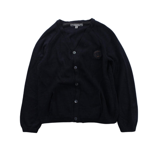 A Blue Cardigans from Bonpoint in size 6T for boy. (Front View)