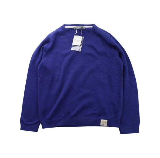 A Blue Knit Sweaters from Bonpoint in size 6T for boy. (Front View)