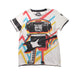 A White Short Sleeve T Shirts from Mini Shatsu in size 6T for boy. (Front View)