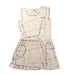 A White Sleeveless Dresses from Bobo Choses in size 6T for girl. (Front View)