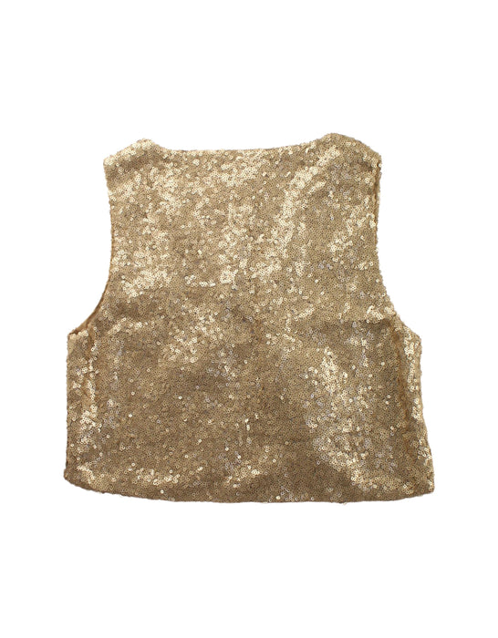 A Gold Suit Vests from CdeC in size 8Y for girl. (Back View)