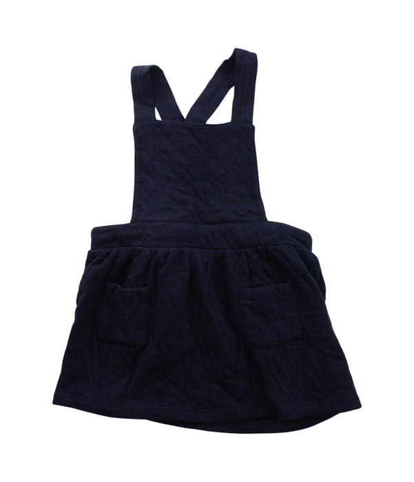 A Blue Overall Dresses from Petit Bateau in size 12-18M for girl. (Front View)