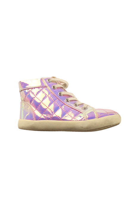 A Purple Sneakers from Seed in size 4T for girl. (Front View)