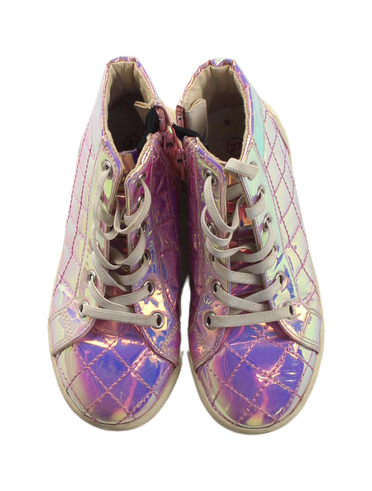 A Purple Sneakers from Seed in size 4T for girl. (Back View)