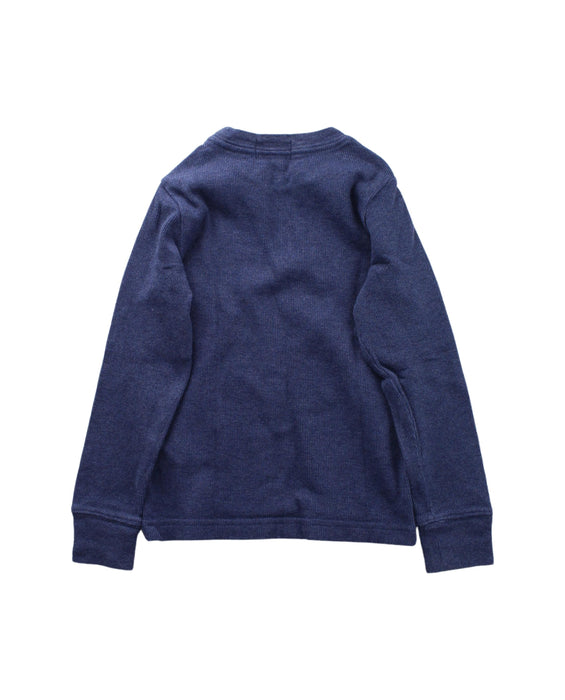 A Navy Crewneck Sweatshirts from Polo Ralph Lauren in size 4T for boy. (Back View)