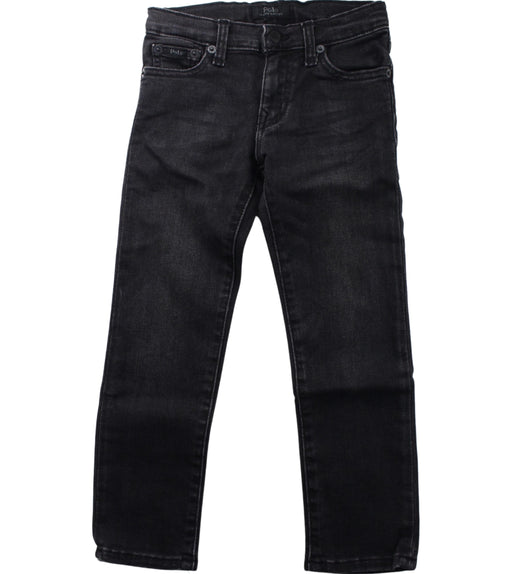 A Black Jeans from Polo Ralph Lauren in size 4T for boy. (Front View)