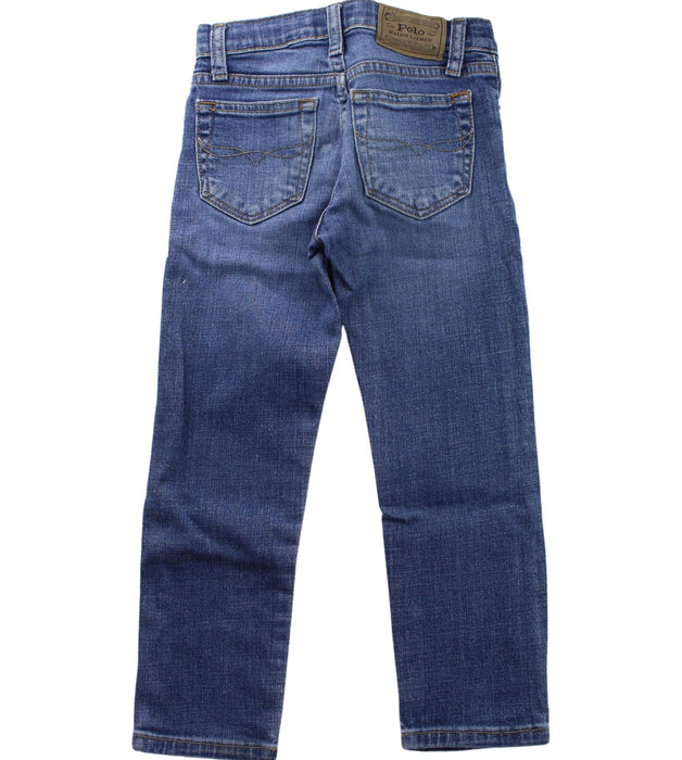 A Blue Jeans from Polo Ralph Lauren in size 4T for boy. (Back View)