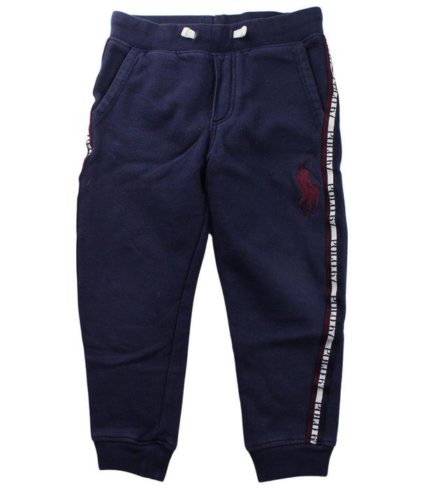 A Navy Sweatpants from Polo Ralph Lauren in size 4T for boy. (Front View)