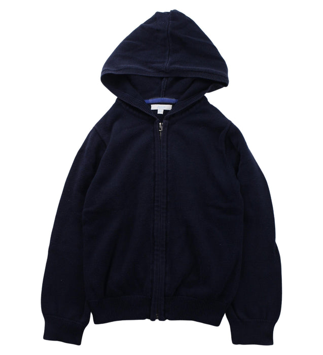 A Navy Lightweight Jackets from Jacadi in size 6T for boy. (Front View)