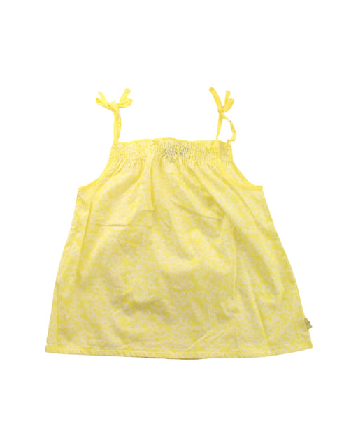 A Yellow Sleeveless Tops from Sergent Major in size 4T for girl. (Front View)