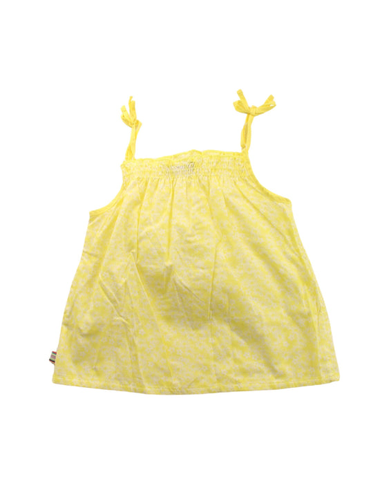 A Yellow Sleeveless Tops from Sergent Major in size 4T for girl. (Back View)