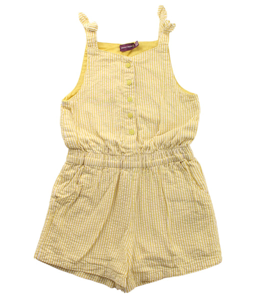 A Yellow Sleeveless Rompers from Sergent Major in size 5T for girl. (Front View)