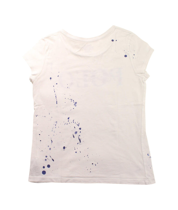 A White Short Sleeve T Shirts from Polo Ralph Lauren in size 8Y for girl. (Back View)