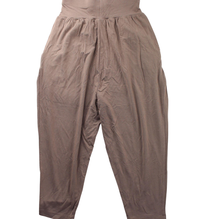 A Brown Sweatpants from Kingkow in size 10Y for girl. (Back View)