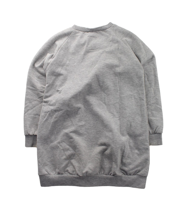 A Grey Crewneck Sweatshirts from Wauw Capow in size 7Y for girl. (Back View)