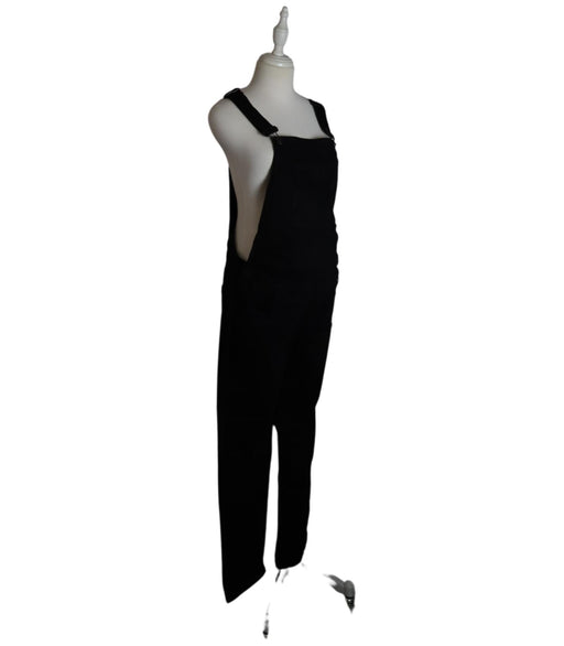 A Black Long Overalls from Seraphine in size S for maternity. (Front View)