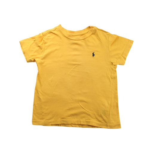A Yellow Short Sleeve T Shirts from Polo Ralph Lauren in size 2T for boy. (Front View)