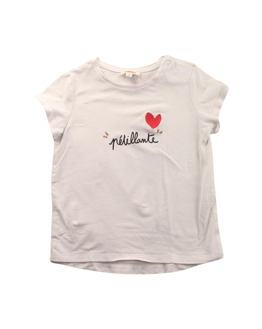 A White Short Sleeve T Shirts from Catimini in size 3T for girl. (Front View)