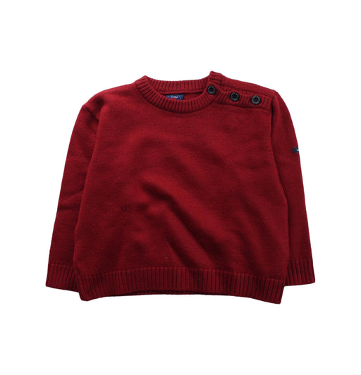 A Red Knit Sweaters from Saint James in size 6T for neutral. (Front View)