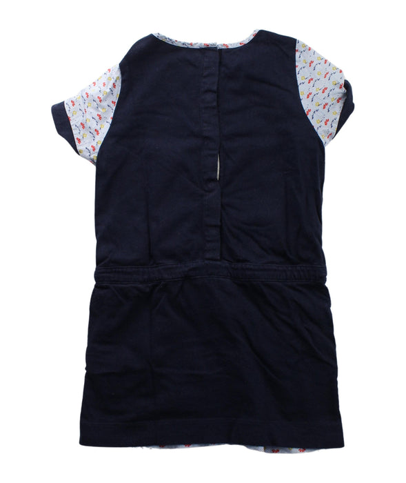 A Multicolour Short Sleeve Dresses from Petit Bateau in size 3T for girl. (Back View)