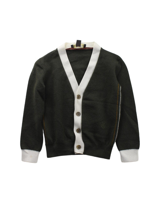 A Green Cardigans from Loro Piana in size 2T for neutral. (Front View)