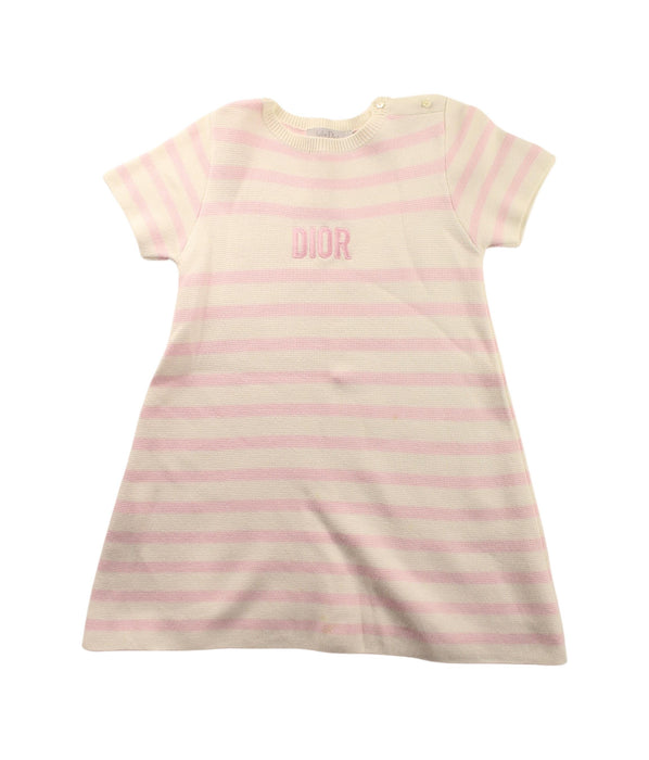 A Beige Short Sleeve Dresses from Dior in size 3T for girl. (Front View)