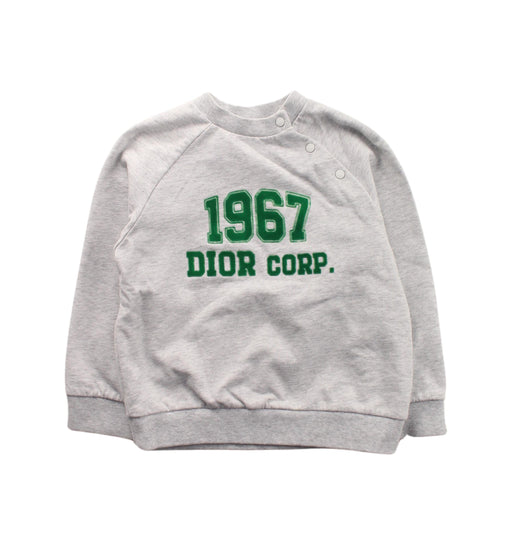 A Grey Buttoned Sweatshirts from Dior in size 4T for boy. (Front View)