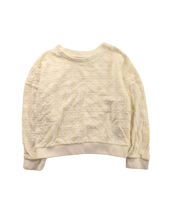 A Beige Crewneck Sweatshirts from Dior in size 4T for girl. (Front View)