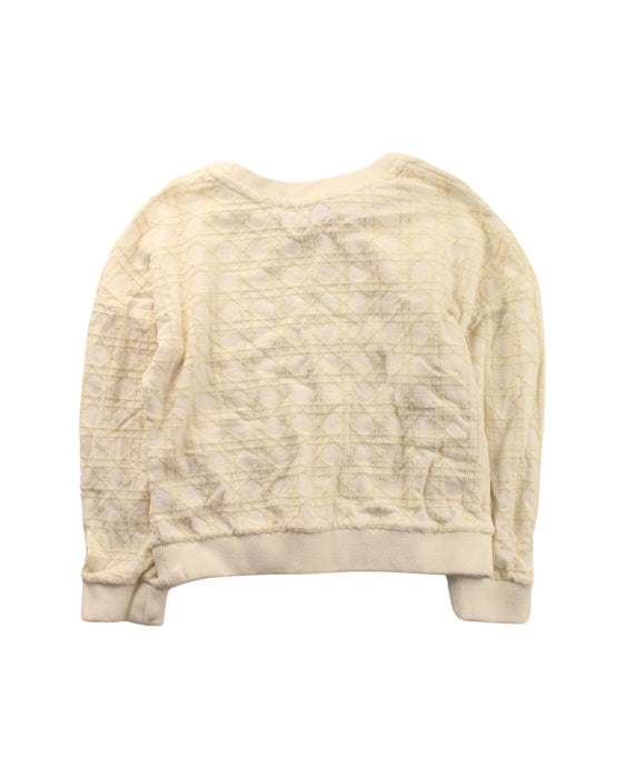 A Beige Crewneck Sweatshirts from Dior in size 4T for girl. (Back View)