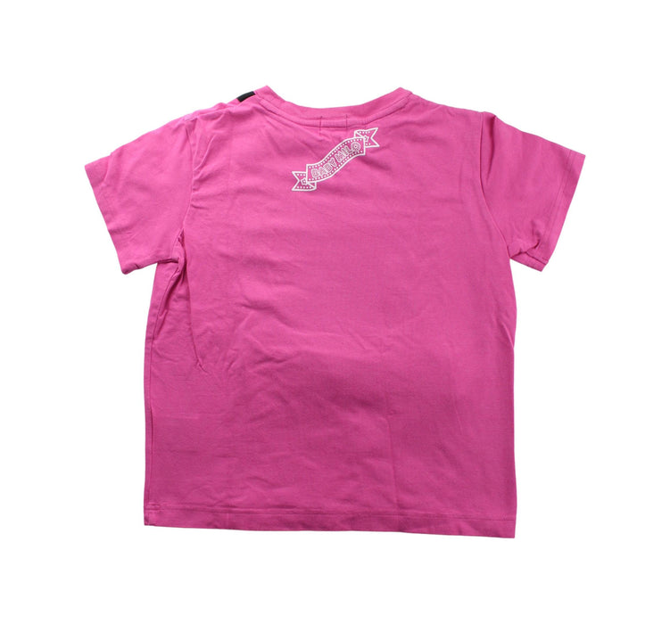 A Pink Short Sleeve T Shirts from BAPE KIDS in size 7Y for girl. (Back View)