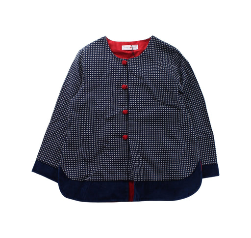 A Blue Long Sleeve Shirts from Tang'Roulou in size 6T for girl. (Front View)