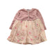 A Beige Long Sleeve Dresses from Normandie in size 6-12M for girl. (Front View)