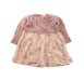 A Beige Long Sleeve Dresses from Normandie in size 6-12M for girl. (Back View)