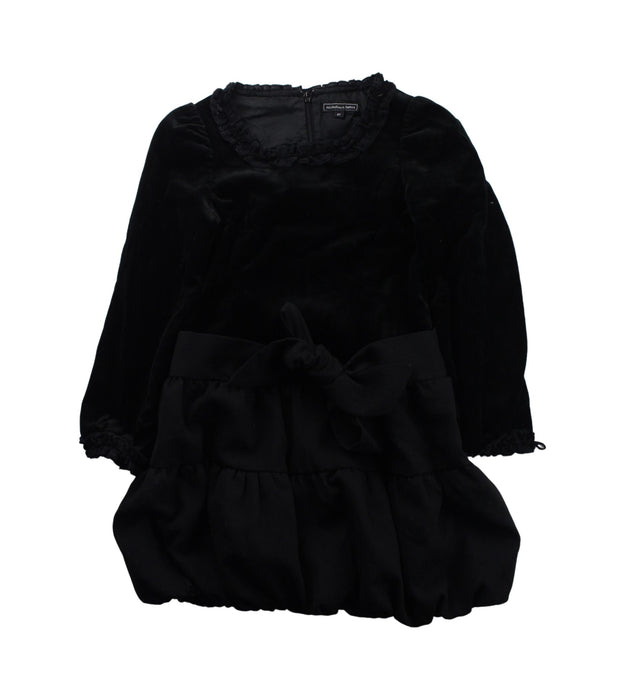 A Black Long Sleeve Dresses from Nicholas & Bears in size 6T for girl. (Front View)