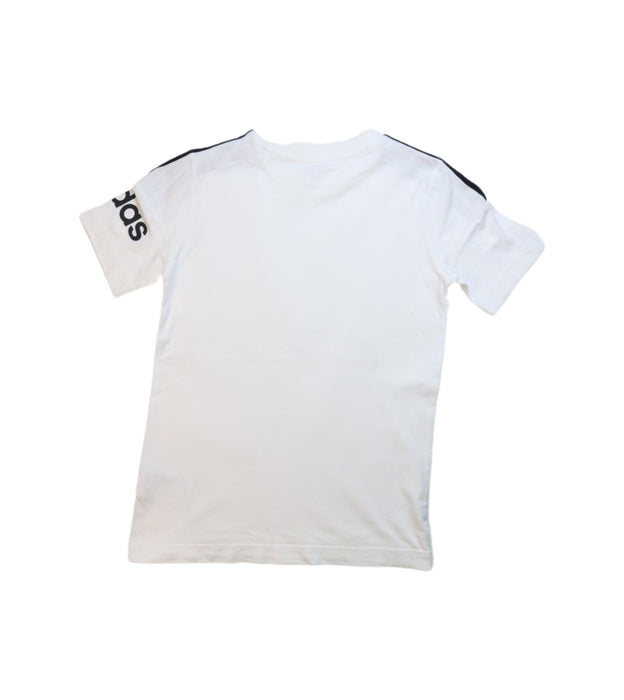 A White Short Sleeve T Shirts from Adidas in size 10Y for boy. (Back View)