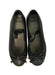 A Black Flats from Geox in size 5T for girl. (Front View)